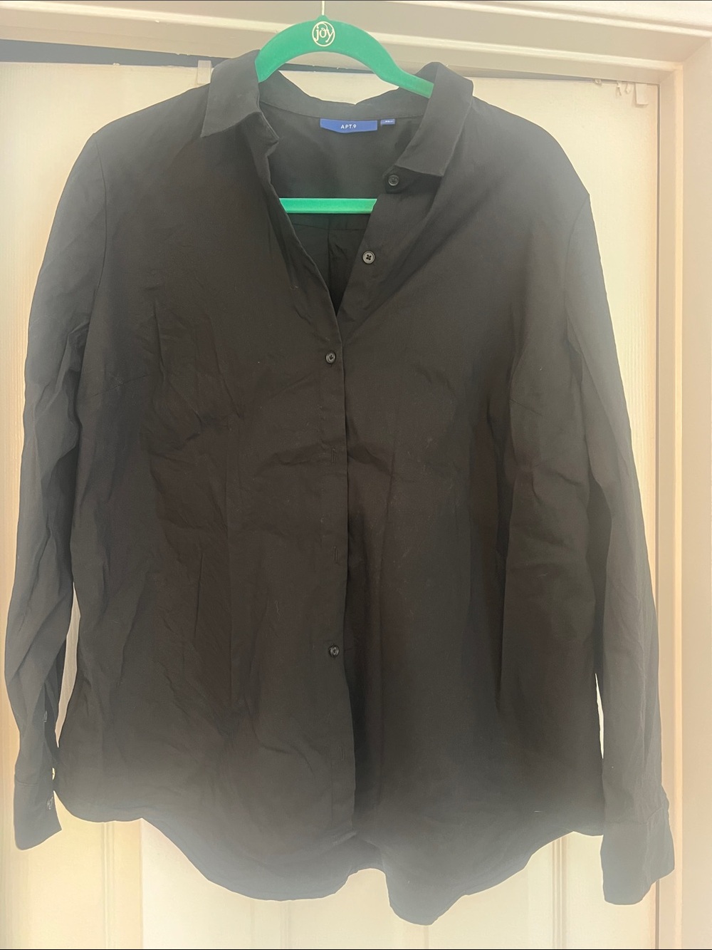 Apt. 9 Black Button-Down Shirt